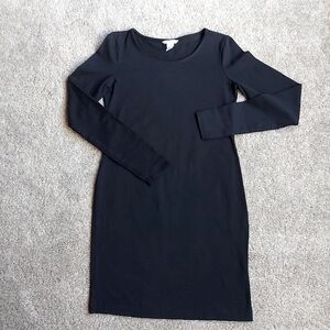 H&M Black Long Sleeve Dress